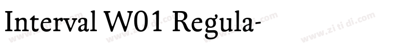 Interval W01 Regula字体转换 Interval W01 Regula字体转换